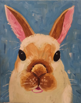 Animal Painting White Rabbit Thumb1920 Wallpaper