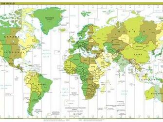 World Earth Maps Time Zones Wallpaper