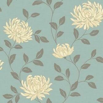Functional Erin Teal Wallpaper At Wilko