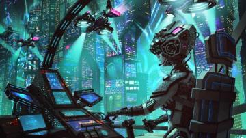 Wallpaper Robot Cyborg Future Full HD HDtv
