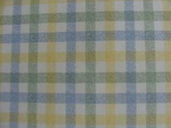 Blue Green Yellow Gingham Traditional Wallpaper