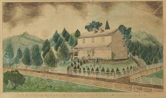 The Residence Of Mrs C Boyce Near Wellsville Columbiana Co