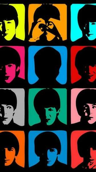 Beatles Faces iPhone Wallpaper More The