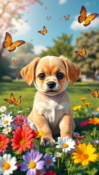 Cute Dog Phone Wallpaper