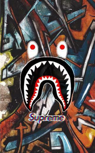 Bape X Supreme Wallpaper In