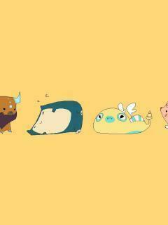 Screenheaven Clefairy Pokemon Snorlax Tauros Simple