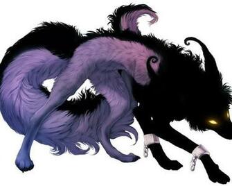 Black Anime Wolf Wide Wallpaper HDblackwallpaper
