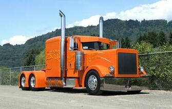 Wallpaper Peterbilt Truck Tuning Chrome Car Pictures And