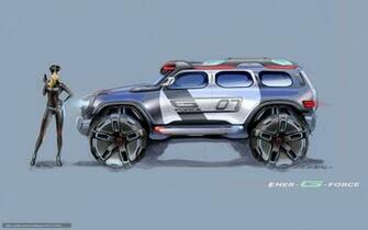 Wallpaper Mercedes Jeep Concept Girl Desktop