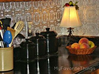 Punched Tin Backsplash