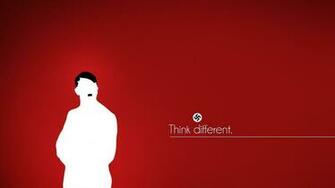 Nazi Adolf Hitler Red Background Wallpaper Art HD
