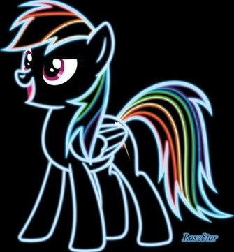 Neon Rarity Wallpaper Rainbow Dash By Rose5tar