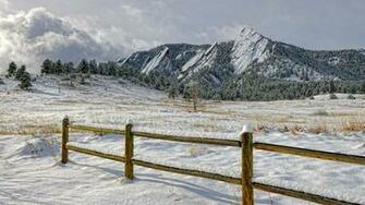 Winter Snow Colorado Boulder Wallpaper