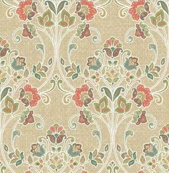 Willow Coral Nouveau Floral Wallpaper Bolt Country By