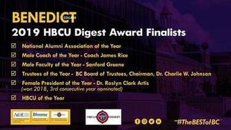 Hbcu Digest Award Finalists Benedict College Columbia