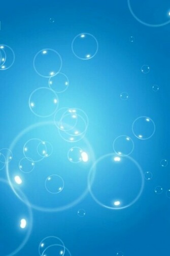 Blue Bubbles iPhone Wallpaper HD S For