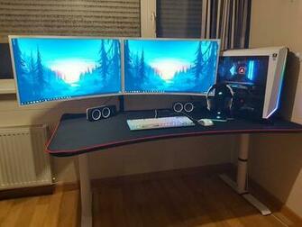 My New White Battlestation Computer Setup