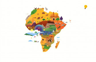 Africa Map Wallpaper