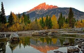 Wyoming Grand Teton Mountains Wallpaper Car Pictures