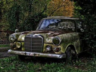 Abandoned Car Wallpaper HD
