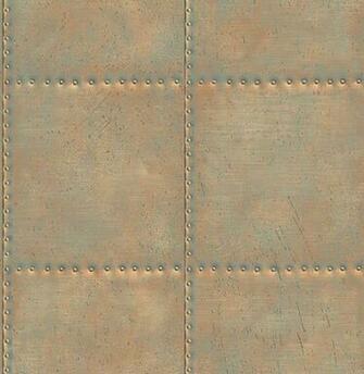 Sheet Metal Turquoise Rivets Wallpaper Bolt Modern By