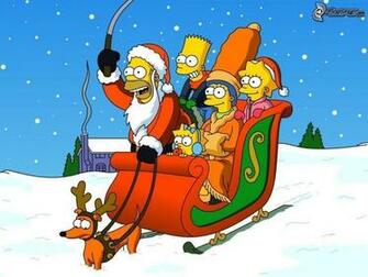 Simpsons Christmas Wallpaper