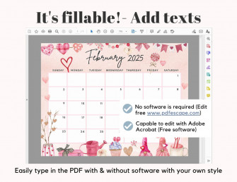 Valentine Day Calendar Wallpaper