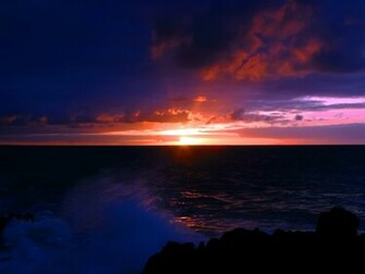 HD Wallpaper Dark Sea Sunset Landscape Nature By
