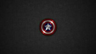 Captain America Shield Gray Linen Background Desktop Wallpaper