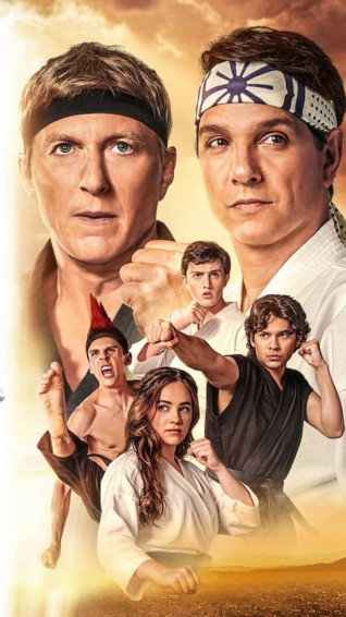 Cobra Kai Phone Background With Lightning Effects