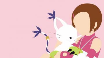Hikari And Tailmon From Digimon Minimalist By Matsumayu On