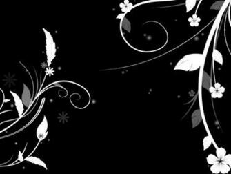 Black And White Floral Wallpaper
