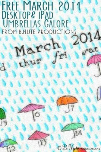 Bnute Productions March Wallpaper Umbrellas Galore