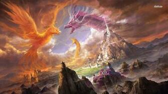 Fantasy Phoenix Wallpaper Desktop Background