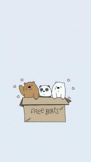 We Bare Bears Pastel Wallpaper On Heart It