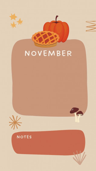 Welcome November With Aesthetic Joy Wallpaper