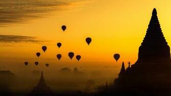 Myanmar Burma Temple Silhouette 4k Wallpaper HD City
