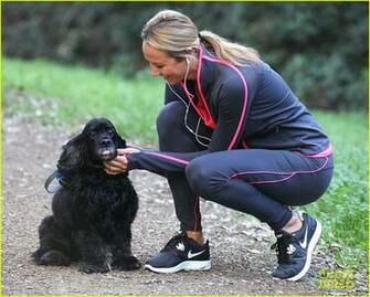 Stacy Keibler Takes George Clooney S Dog For A Walk Photo
