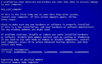 Blue Screen Of Death Wallpaper For Widescreen Desktop Pc