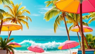 Tropical Preppy Summer Wallpaper