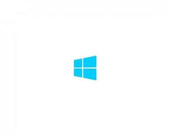Minimalistic White Metro Windows Clean Logo Wallpaper