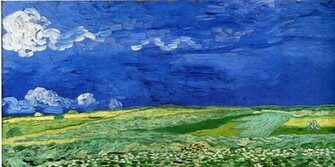 Under A Clouded Sky Vincent Van Gogh Paintings Wallpaper Image