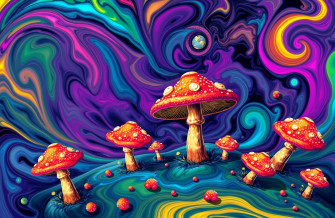 Trippy Shroom Wallpaper