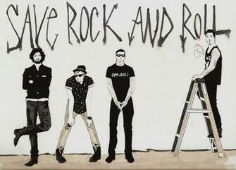 Fall Out Boy Logo Save Rock And