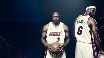 Dwyane Wade Spalding Lebron James Heat Basketball Nba Miami