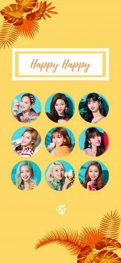 Twice Happy Wallpaper Twicemedia