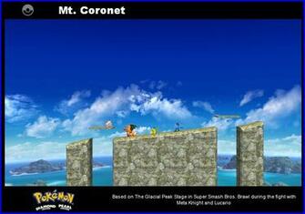 Super Smash Bros Wii U Custom Stage Mt Coronet By Venofoot On