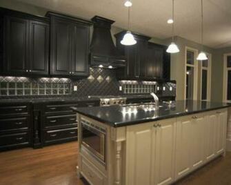 Pictures Of Kitchens Traditional Black Kitchen Cabinets