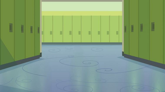 Equestria Girls Empty Hallway Background By Lilww3