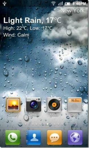 With Go Weather And It Comes Its Own Live Wallpaper Too